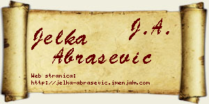 Jelka Abrašević vizit kartica